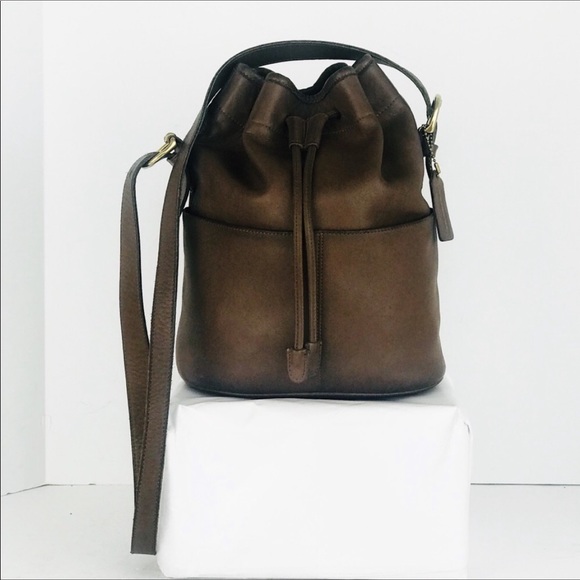 vintage drawstring duffle bag